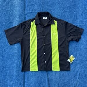 90s BC Ethic Lounge Graphic Button-up Bowling Shirt